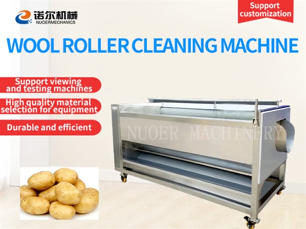 Wool roller cleaning machine
