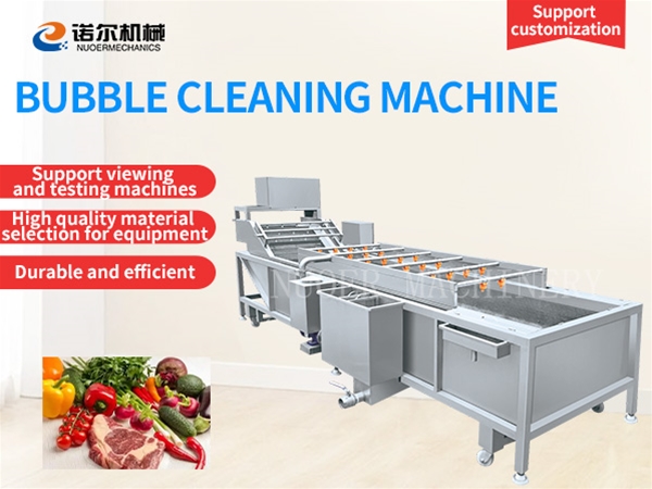 Bubble cleaning machine